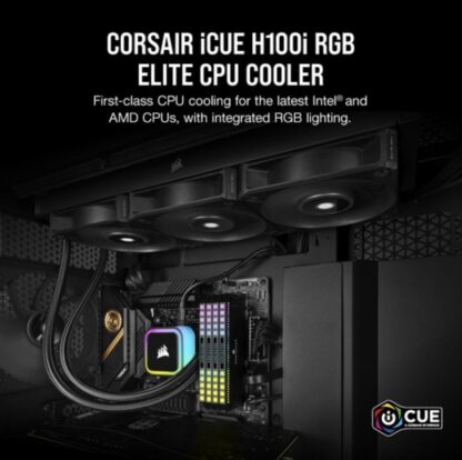 Corsair COOLER H100I RGB Elite Liquid Cooler - Image 7