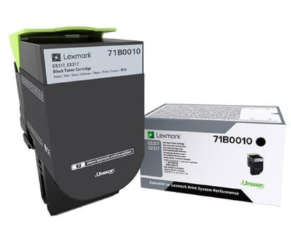 LEXMARK 71B0010 BLACK TONER CARTRIDGE - Image 2