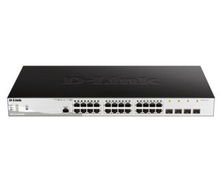 D-LINK SWITH 24P-GB 4CMB 12P-POE SMART RACKMOUNT