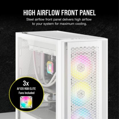 Corsair iCUE 5000D RGB AIRFLOW MID TOWER White - Image 5