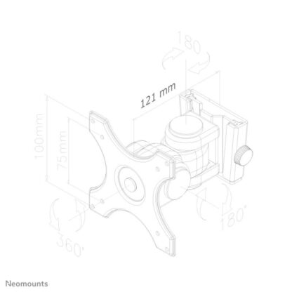 Neomounts TV Wall Mount 2 Pivots & Tilt 10"-30" - Image 9
