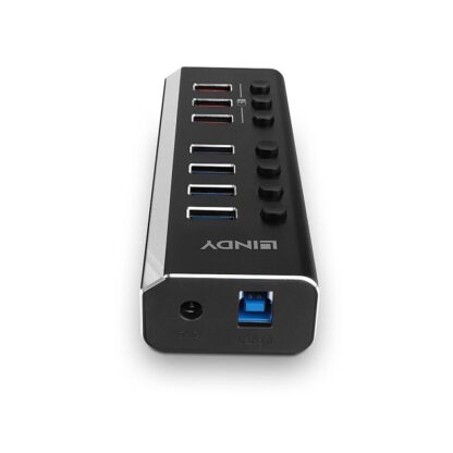 Hub Lindy 7 Port USB 3.0 3x QuickCharge - Image 7