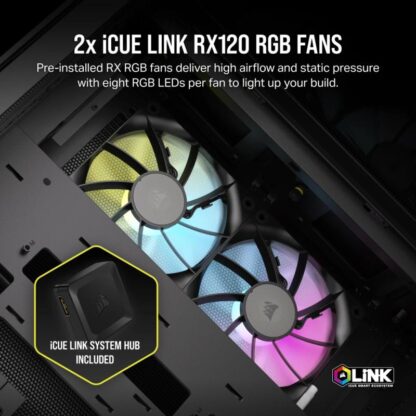 Corsair Case iCUE 2500X RGB Micro ATX Black - Image 14