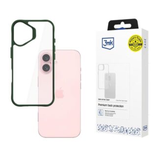 Protective cover 3mk Satin Armor Case+ for iPhone 16, Green