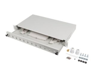 Patch panel fibră rack 19" 1U  12x SC