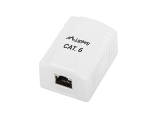 SURFACE-MOUNT BOX CAT.6 UTP Lanberg White