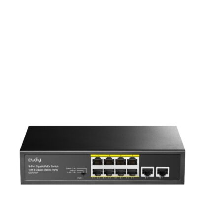 CUDY 8-Port Gigabit PoE+ Switch 2 Gigabit