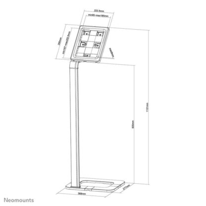 Neomounts Smartphone/Tablet Stand Silver 10" - Image 6