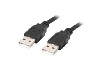 Cablu USB-A M/M 2.0 1,8 m negru