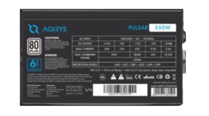 PSU Aqirys Pulsar 550W 80+ White certified - Image 11