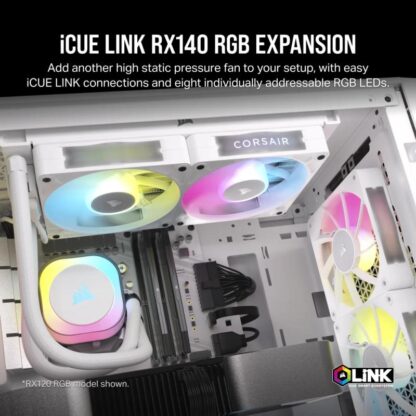 Cooler Corsair iCUE LINK RX140 RGB WHITE - Image 3