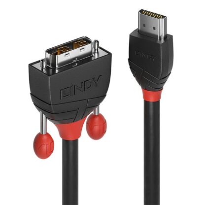 Lindy 3m HDMI to DVI-D Cable, Black Line - Image 4