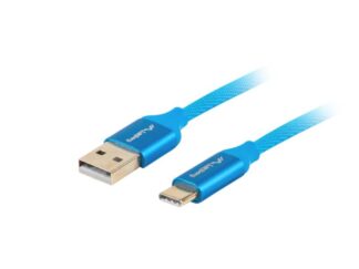 Cablu USB-C(M) USB-A(M) 2.0 1 m albs