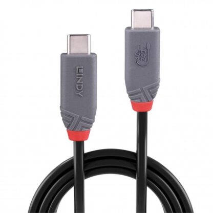 Cable Lindy 0.8m USB4 Type C 40Gbps Anthra Line - Image 7