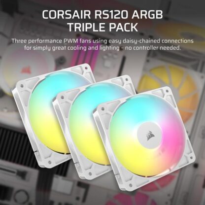 Fans Corsair RS120 ARGB WHITE - Image 7