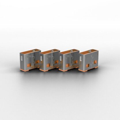 Lindy 10 USB Port Locks ORANGE no Key - Image 6