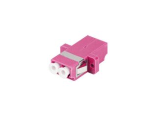Adapt. fiber optic MM LC/UPC duplex OM4