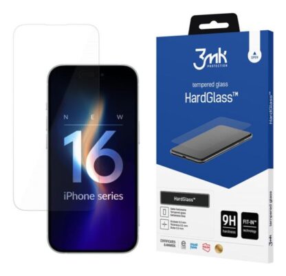 Protective film 3mk HardGlass™ for iPhone 16 Plus - Image 2