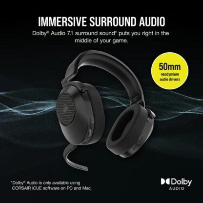 Corsair HEADPHONES HS65 WIRELESS CARBON V2 - Image 10