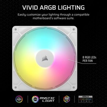 Fan Corsair RS140 ARGB WHITE - Image 7