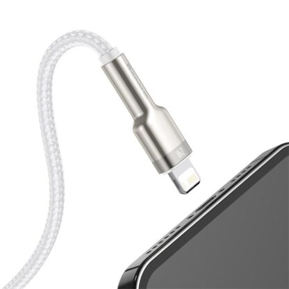 Cable Baseus Cafule Metal 2m, white - Image 3