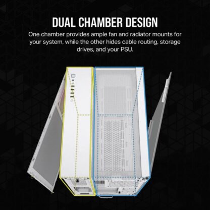Corsair Case iCUE L 6500X RGB Mid-Tower White - Image 14