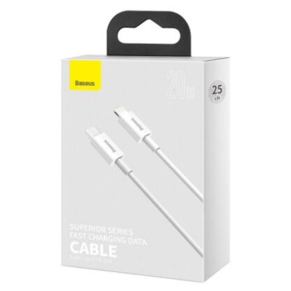 Cable Baseus Superior 0.25m, white - Image 10