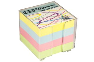 Coloured paper cube with support 800sheets Forster
