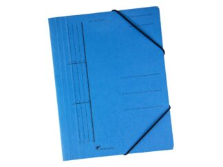 Envelope-colored cardboard file with elastic