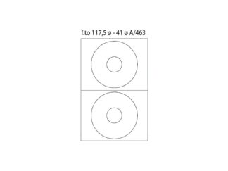 Labels 2CD / A4 diam117 100 / box