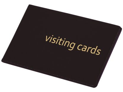 Business card book for 24 PVC black