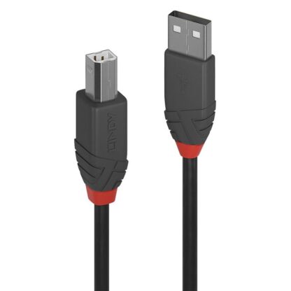 Cable Lindy USB A-USB B Anthra 1m black - Image 3