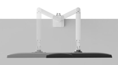 Neomounts 17"-35" silver dual monitor desk stand - Image 7