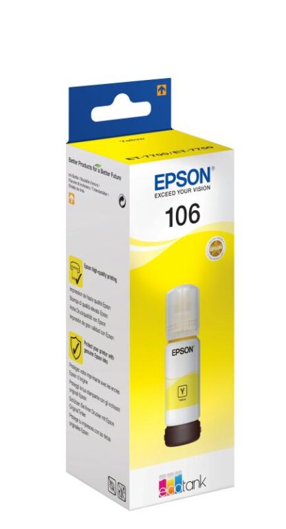 EPSON 106 ECOTANK YELLOW INK BOTTLE - Image 4