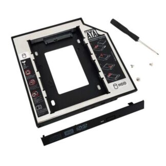 Rack extern 12.7mm, S-ATA, negru