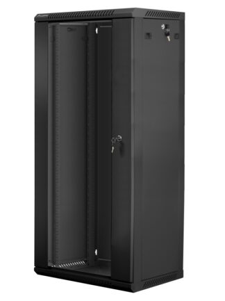 19" wall rack cabinet 27U / 600x450 black V2