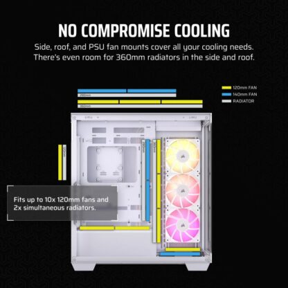 Corsair Case 3500X ARGB Mid-Tower White - Image 16