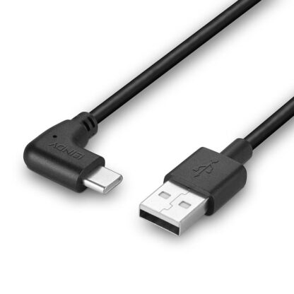 Lindy USB C 2 90° cable 1m black - Image 10