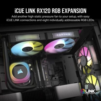 Cooler Corsair iCUE LINK RX120 RGB BLACK - Image 3