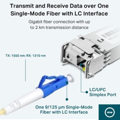 TP-LLink SFP MODULE FO WDM SM LC 10KM TYPE A2 - Image 6