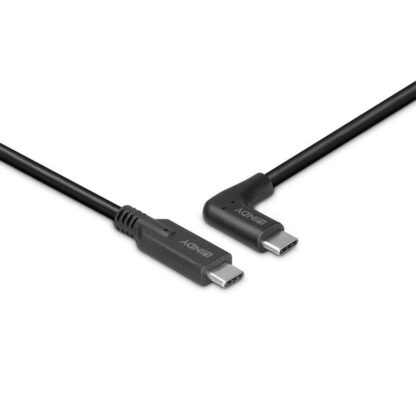 Lindy USB C cable, 90°, 10Gbps, 1m black - Image 7