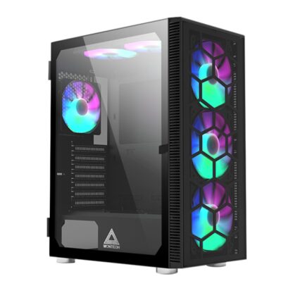Montech X3 Glass Midi-Tower RGB Temp G Black - Image 7