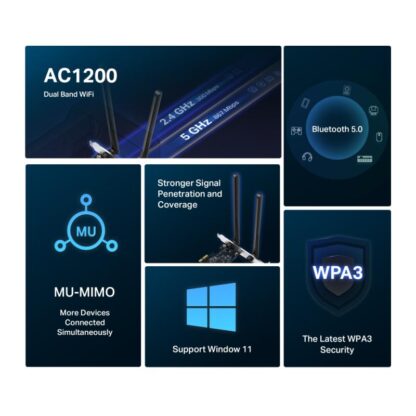 Mercusys MA30E AC1200 Wi-Fi BTPC Adapter - Image 10