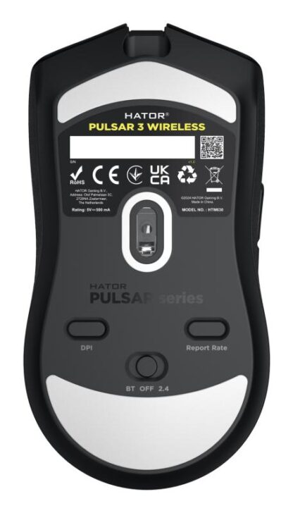 Hator Pulsar 3 wireless mouse, black - Image 7