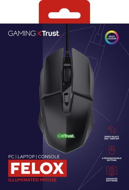 Trust GXT 109 Felox Illuminated Gaming Mouse - Image 12