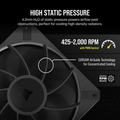 Case Fan CORSAIR RS120 THICK MAX 120mm - Image 7