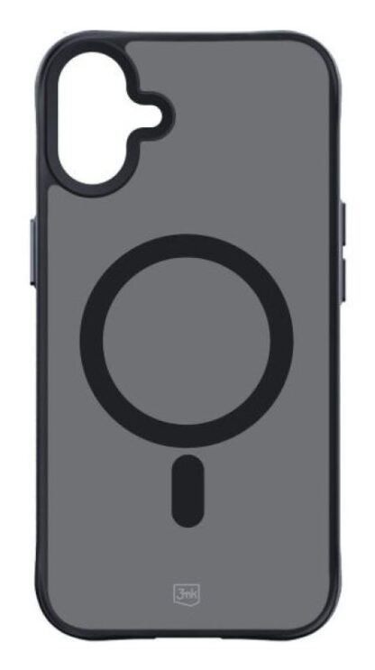 Protective cover 3mk Smoke MagCase for iPhone 16 Plus, Semi-Transparent - Image 5