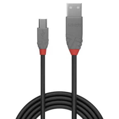 Lindy 5m USB 2.0 Type A to Mini-B Cable, Anthra Line - Image 5