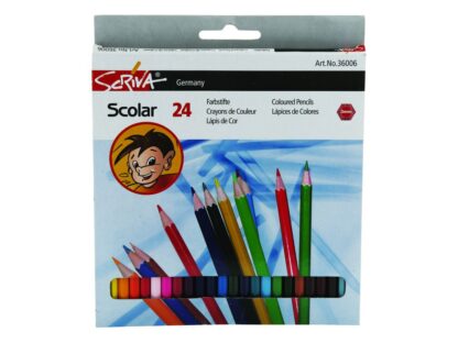 Coloured Scriva pencils 24/set