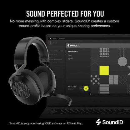 Corsair HEADPHONES HS65 WIRELESS CARBON V2 - Image 9